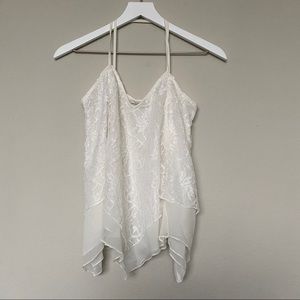 Abercrombie White Lace Tank